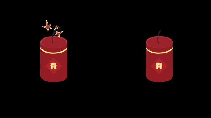 扁平画风鞭炮MG