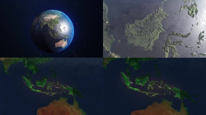 印度尼西亚地图