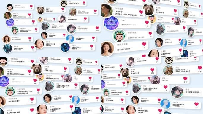 评论留言信息弹窗-AE模版