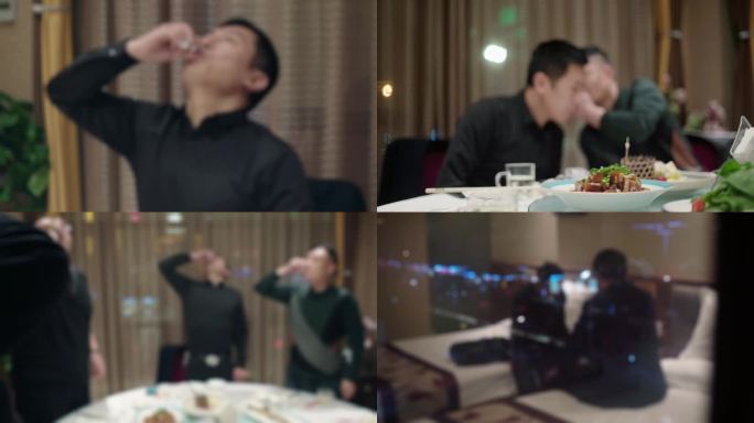 警示教育酒桌吃喝碰杯密谋出入酒店商谈