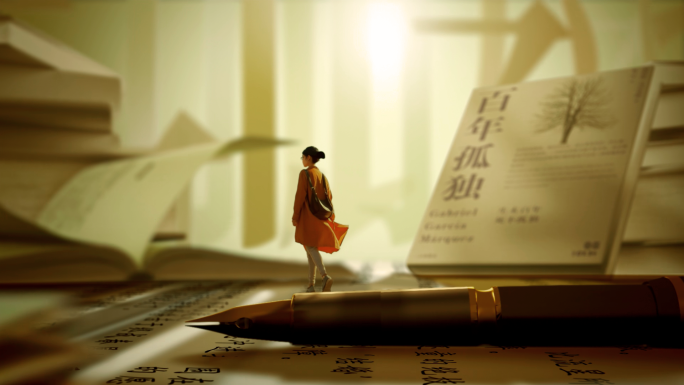 读书日教师节知识书籍书本国风文化片头