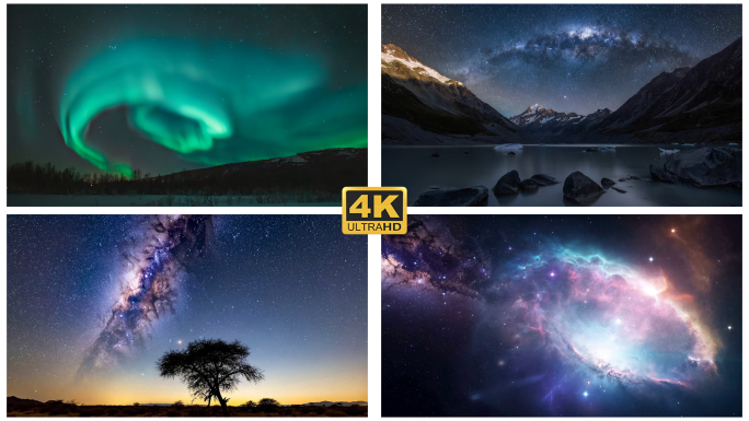 星空银河星轨星云延时摄影风光