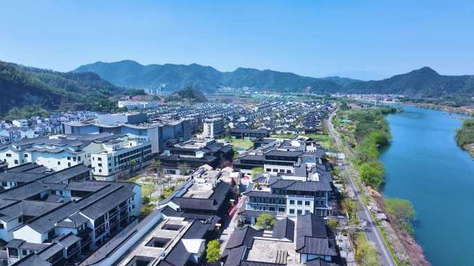 最新嵊州越剧小镇航拍合集