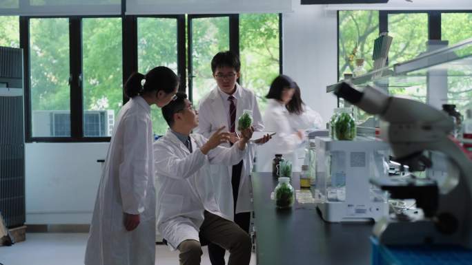 重点中学老师教学 化学和生物实验课堂