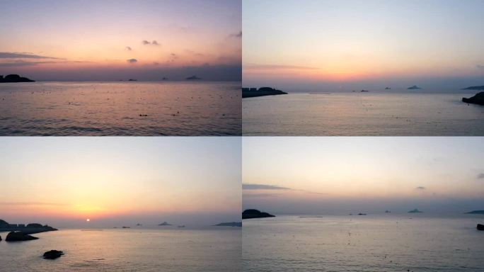 洞头 大沙岙 航拍  日出 02