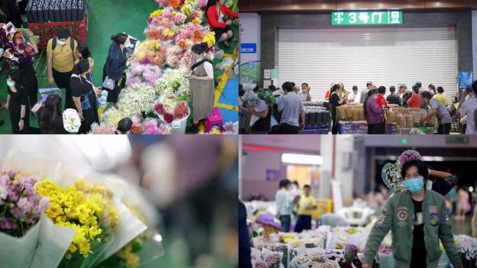 4K昆明斗南花市（夜）