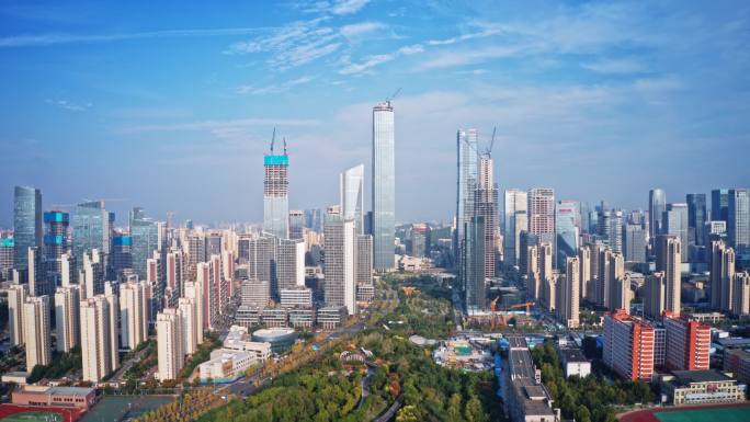 济南城市航拍延时