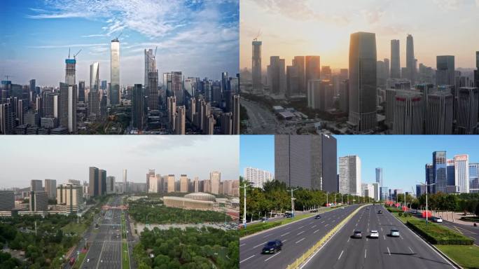 济南城市航拍延时