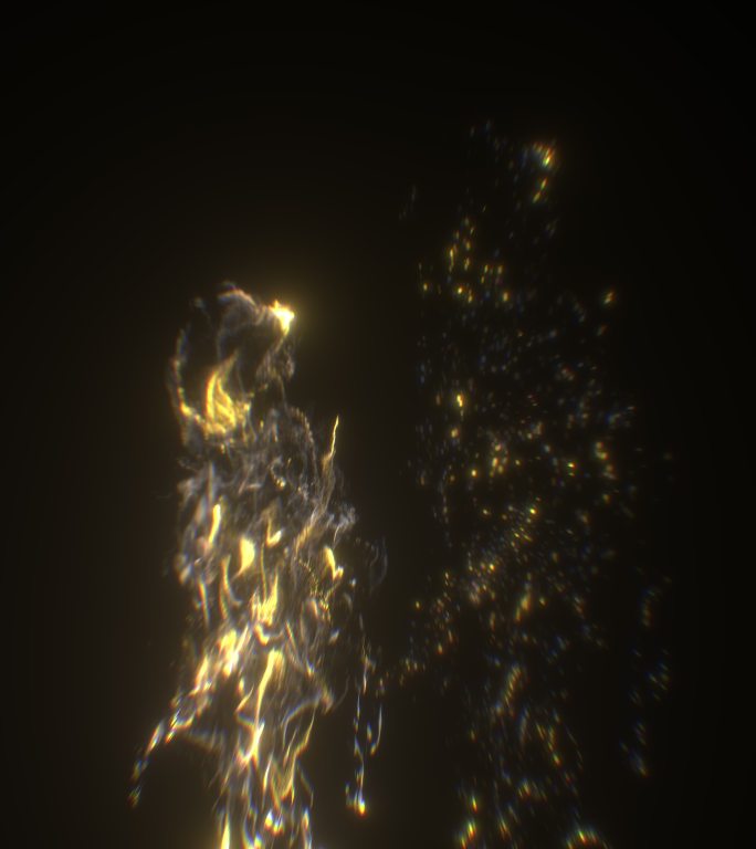 法术能量粒子上升奇幻魔法灵力特效影视