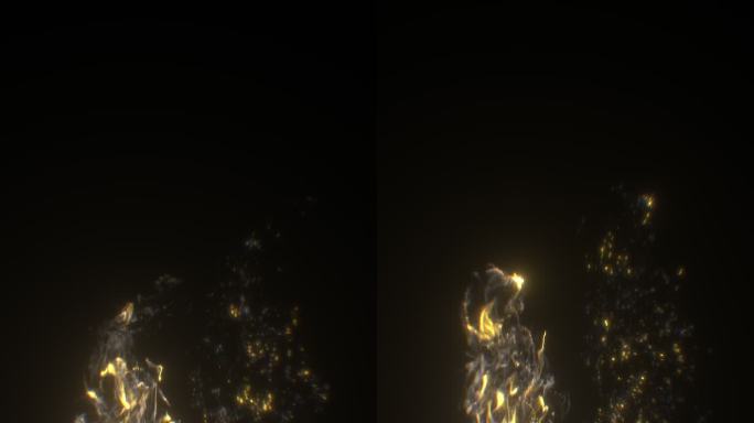 法术能量粒子上升奇幻魔法灵力特效影视