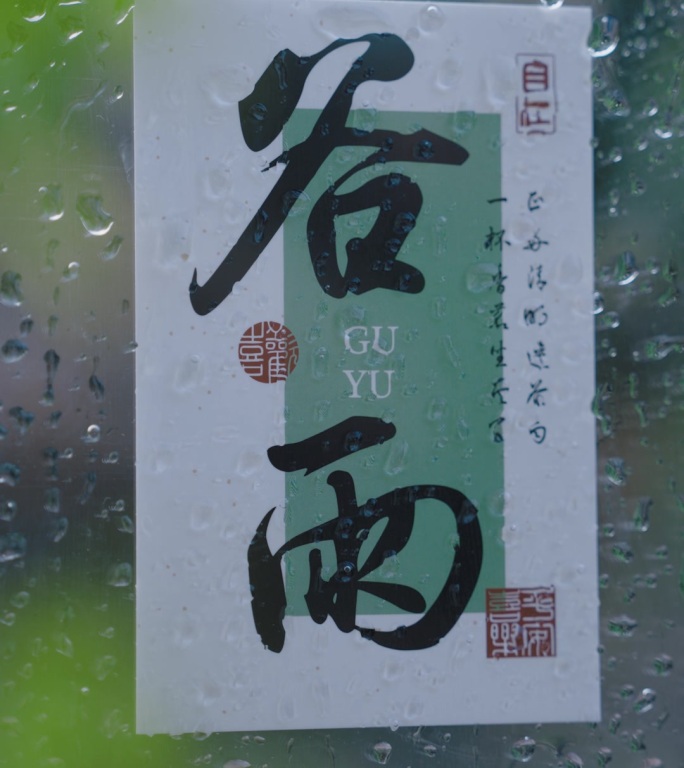 谷雨 谷雨竖版 下雨 春天