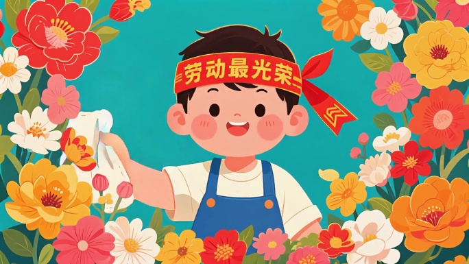 劳动最光荣MV动画春天万物复苏卡通