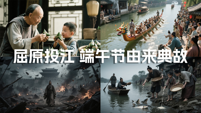端午节典故 屈原 端午节赛龙舟包粽子习俗