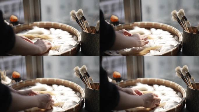 湖笔毛笔非遗制作工艺