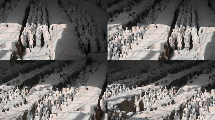 4K 秦始皇帝陵博物院兵马俑一号坑实拍