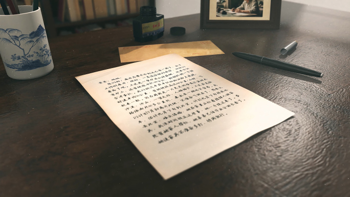 怀旧场景家书书信