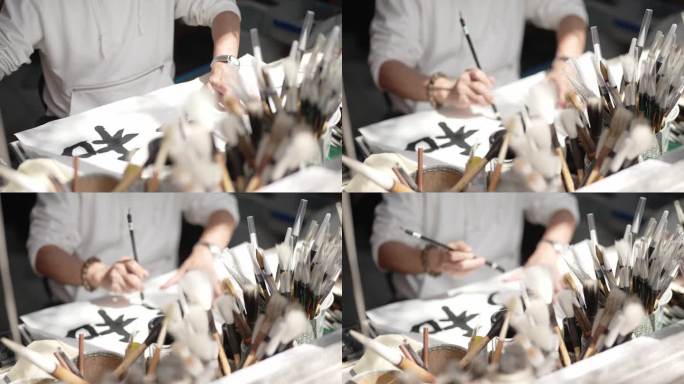 湖笔毛笔非遗制作工艺