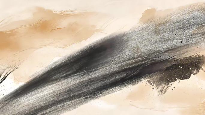 水墨笔刷  水墨笔触 水墨动画 国潮水墨