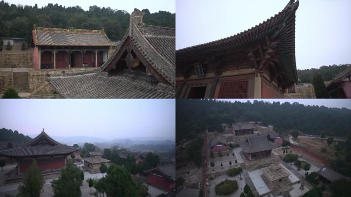 法兴寺寺庙雕塑屋檐古风祈福许愿