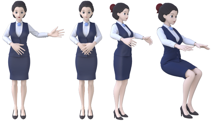 银行女员工mg动画