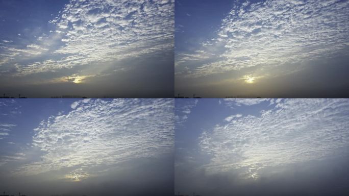 天空鱼鳞云延时摄影