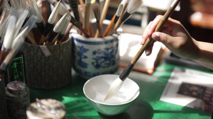 湖笔毛笔非遗制作工艺
