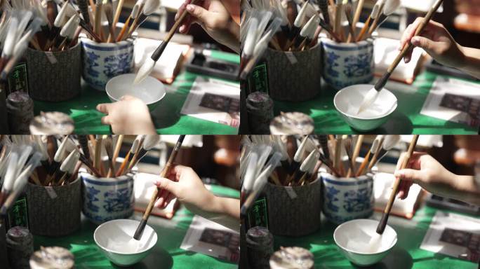 湖笔毛笔非遗制作工艺