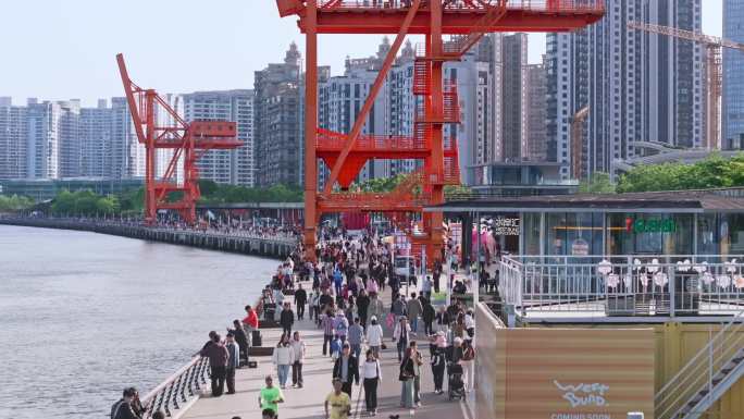 上海徐汇西岸滨江空镜