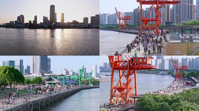 上海徐汇西岸滨江空镜