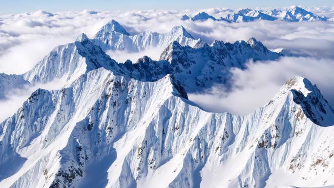 雪山高原攀登登山