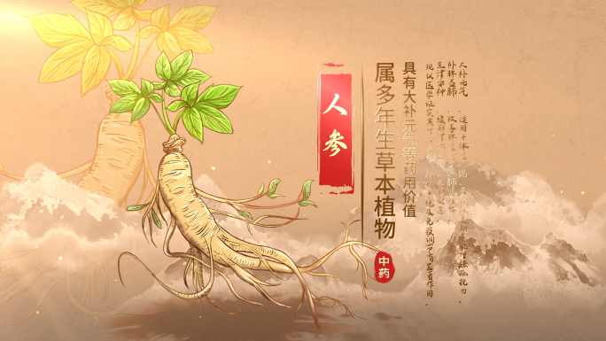 中医中药图文展示片头