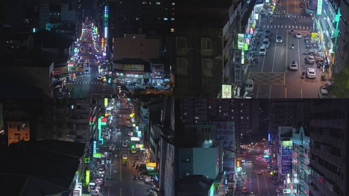 台中市区夜景 台湾 商业 生活 文化