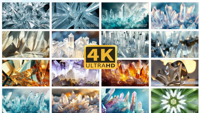 4K抽象匠心钻石水晶光影镜头1