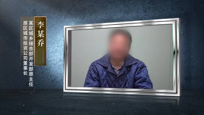 反腐涉案人员人名条视频框