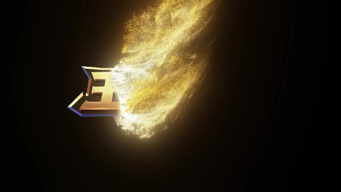 原创粒子汇聚logo粒子消散