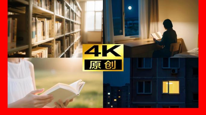 书世界读书日书视频看书翻书唯美书本书页