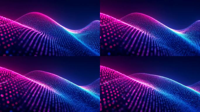 粒子波浪起伏前进