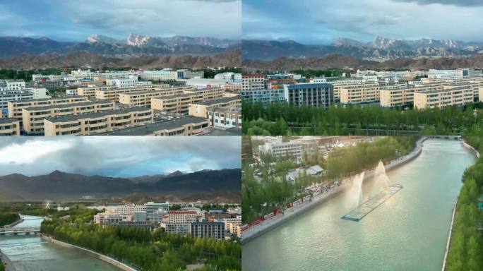 青海省海西州德令哈市航拍