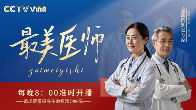 简约医师节护士节医生人物访谈人AE模版