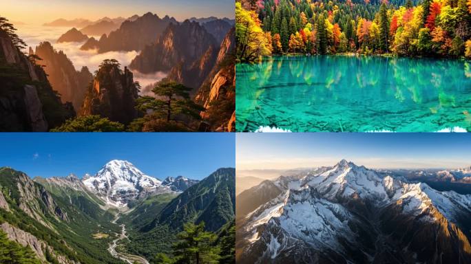 祖国大好河山壮丽风光航拍