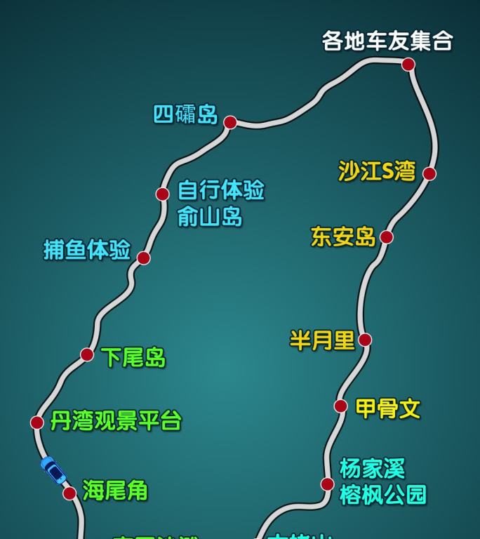 自驾游 路线图