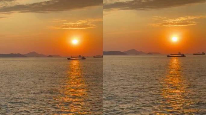 日出大海