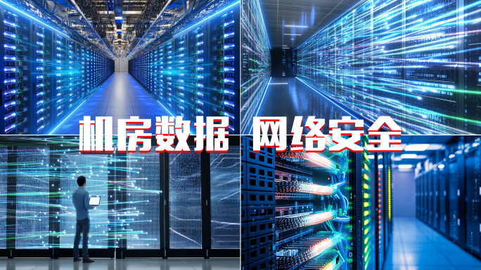 科技机房机柜数据算力服务器网络安全云计算