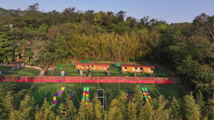 4K航拍户外拓展基地
