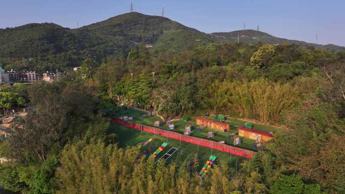 4K航拍户外拓展基地