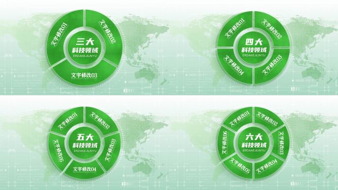 简洁绿色环保数据文字信息分类展示