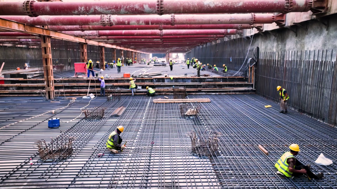 城市地下地铁站建设施工合集