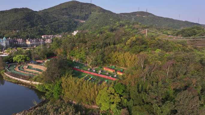 4K航拍户外拓展基地