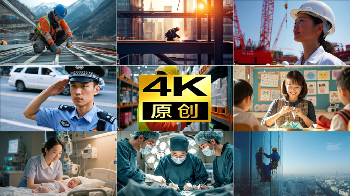 五一各行各业劳动人民人物合集