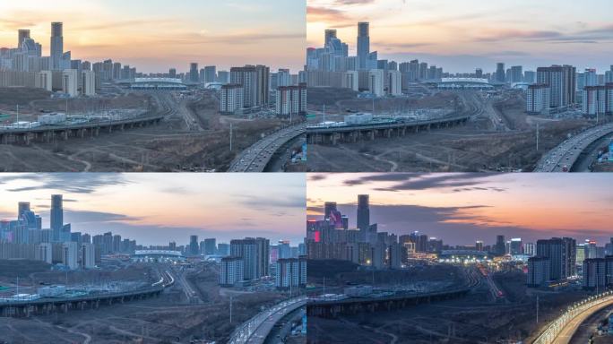 乌鲁木齐高铁站大景日专业延时